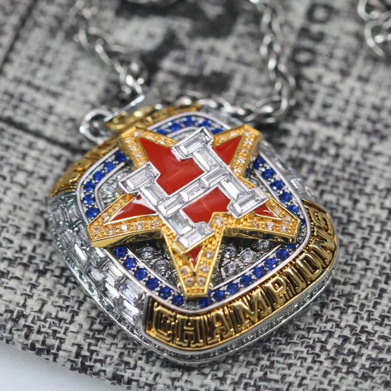 Houston Astros World Series Championship Pendant/Necklace (2022) - Premium Series
