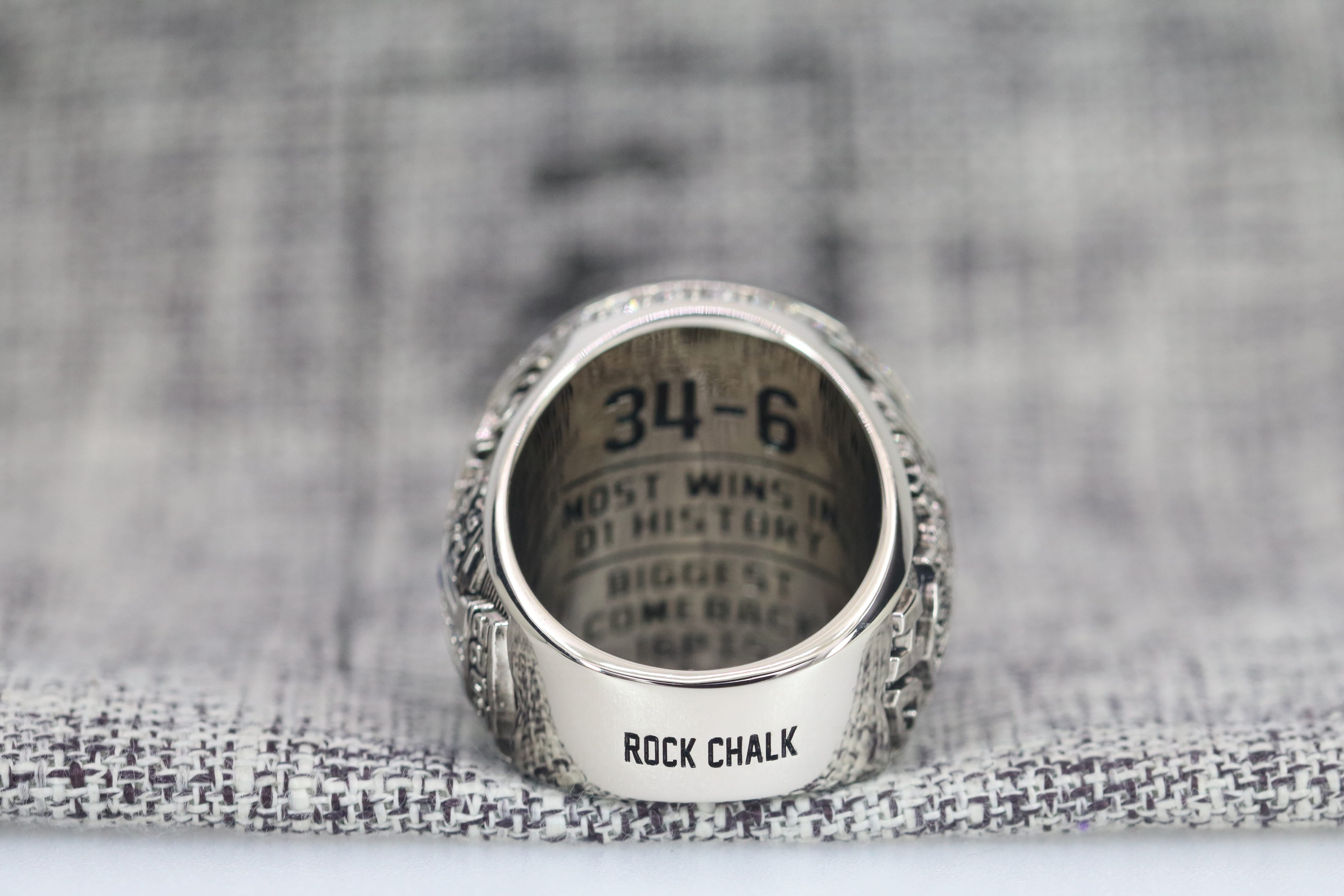 2022 Kansas Jayhawks Basketball National Championship Ring - Premium Series