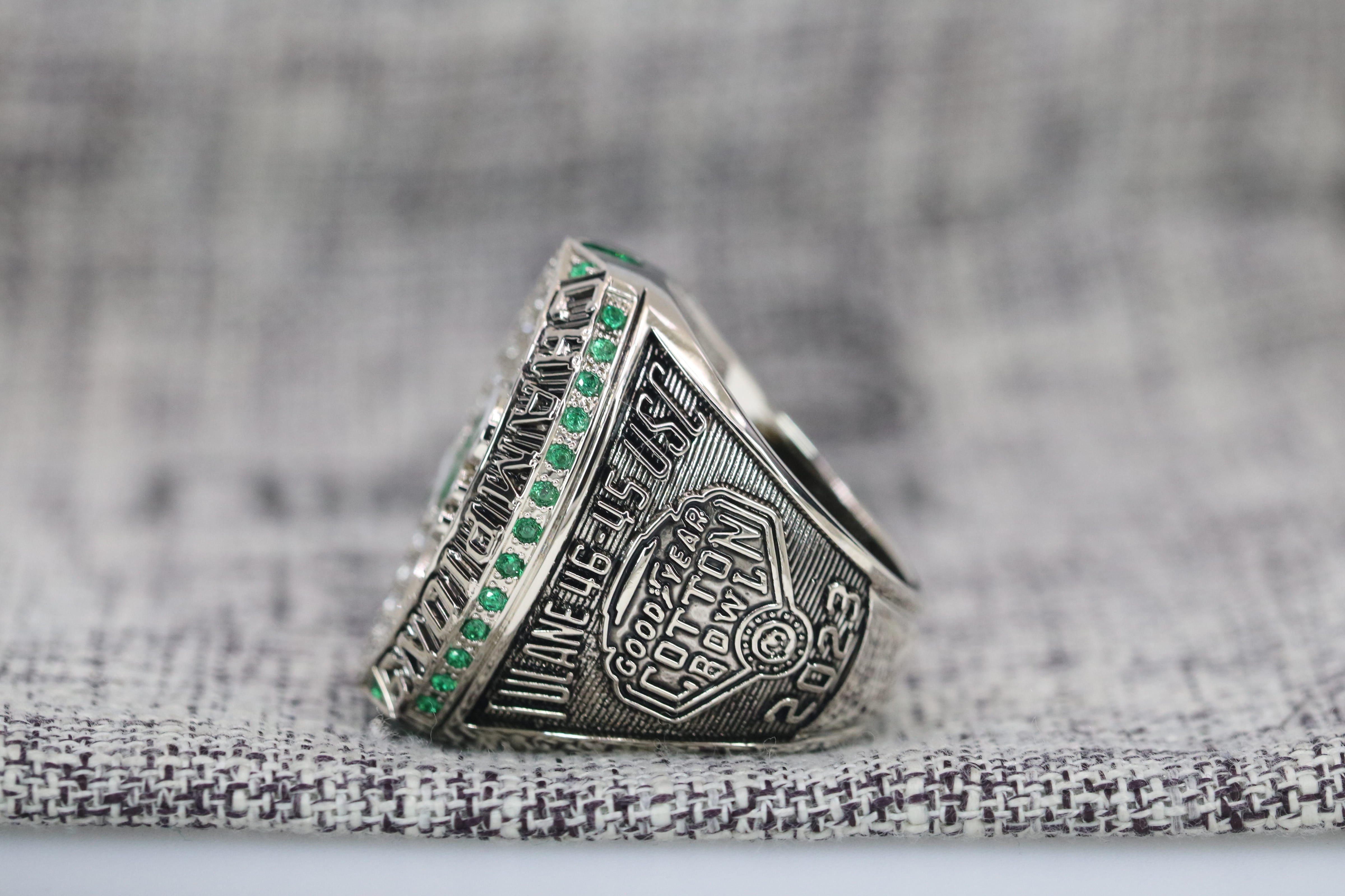 Fans Edition 2023 Tulane Green Wave Cotton Bowl Championship Ring- Premium Series