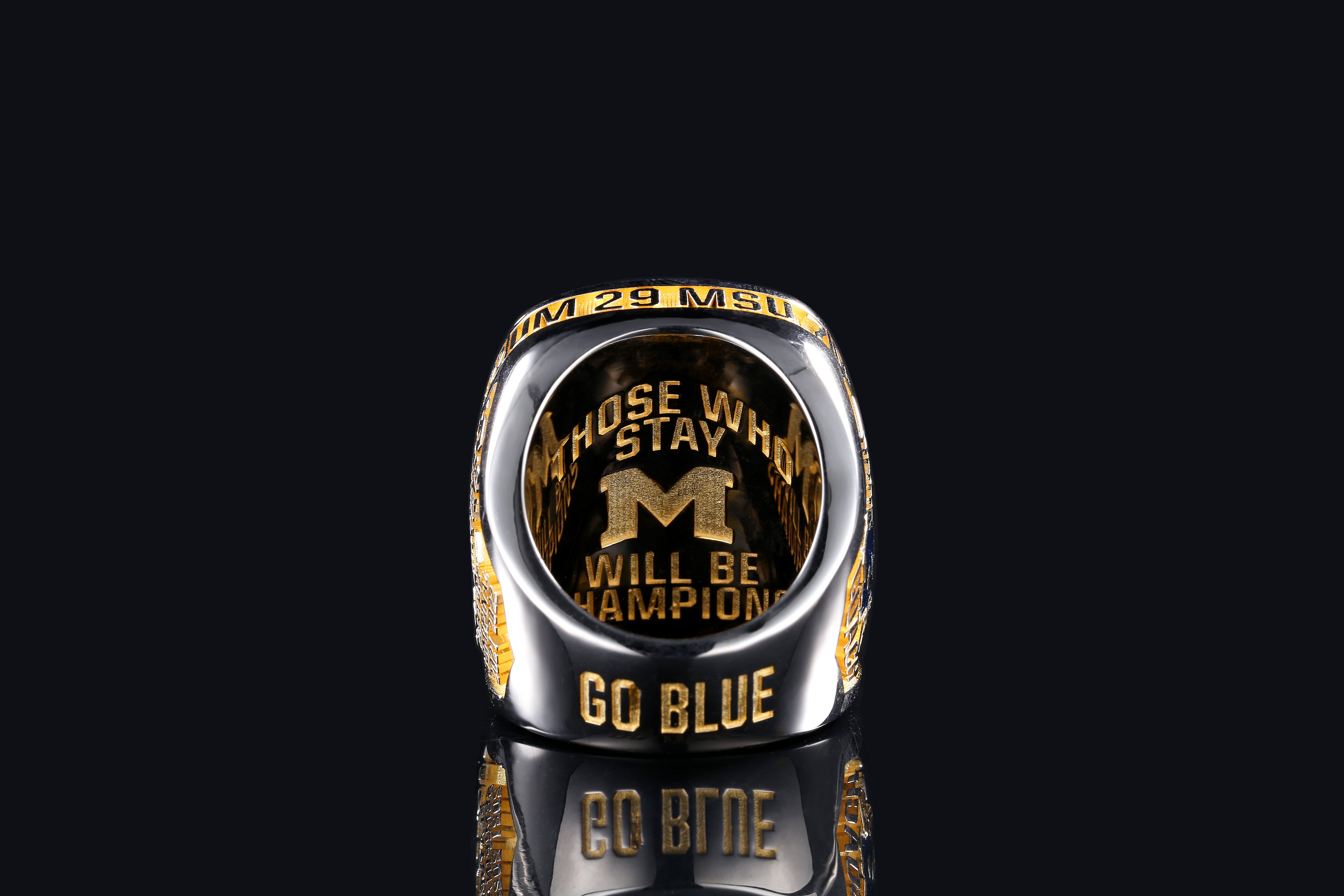 2023 Michigan Wolverines Mich-Again Back 2 Back Championship Ring - Ultra Premium Series
