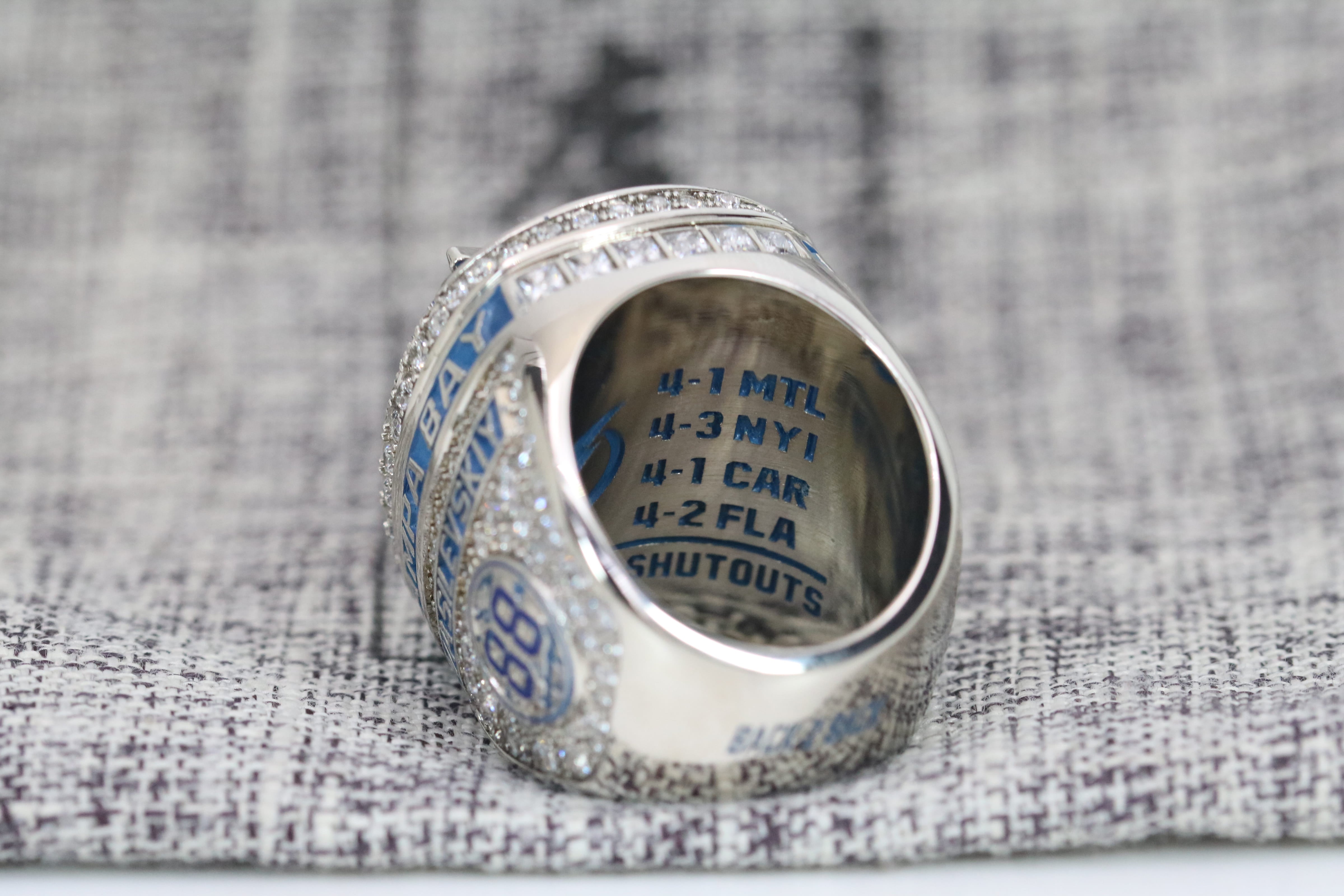 2021 Tampa Bay Lightning Stanley Cup Back to Back Ring - Premium Series