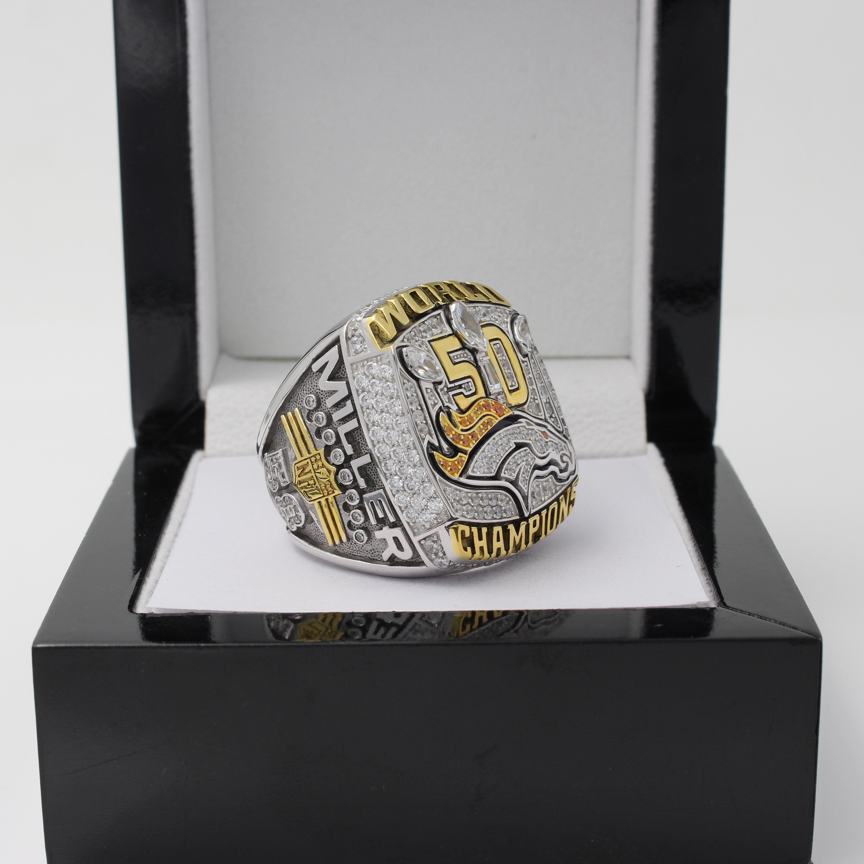 2015 Denver Broncos Super Bowl Ring - Ultra Premium Series