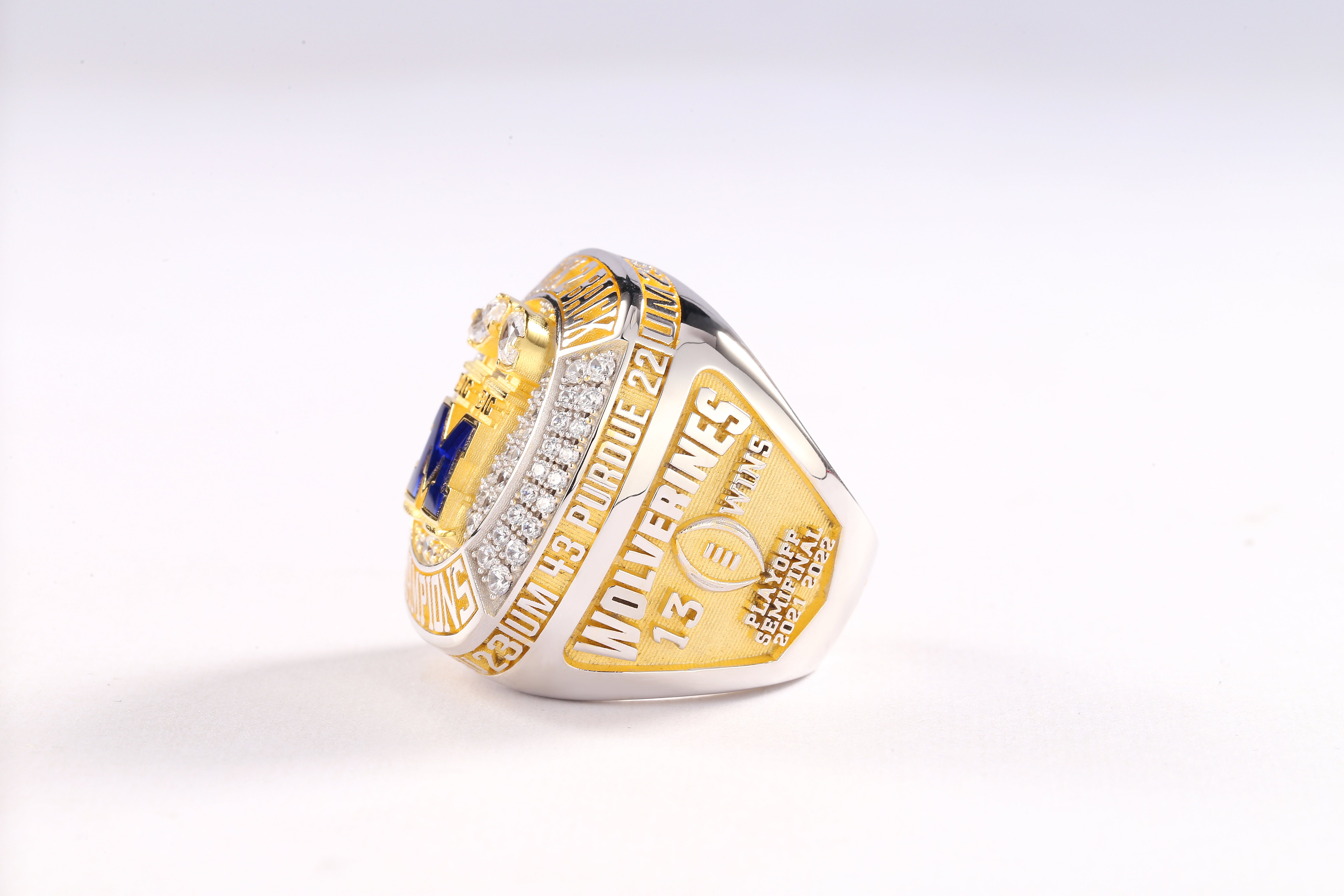 2023 Michigan Wolverines Mich-Again Back 2 Back Championship Ring - Ultra Premium Series
